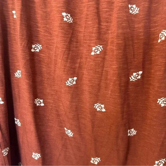 Daniel Rainn Women's 3/4 Sleeve Rust & Cream Leaf Design Blouse Size XS NWT - Picture 5 of 9